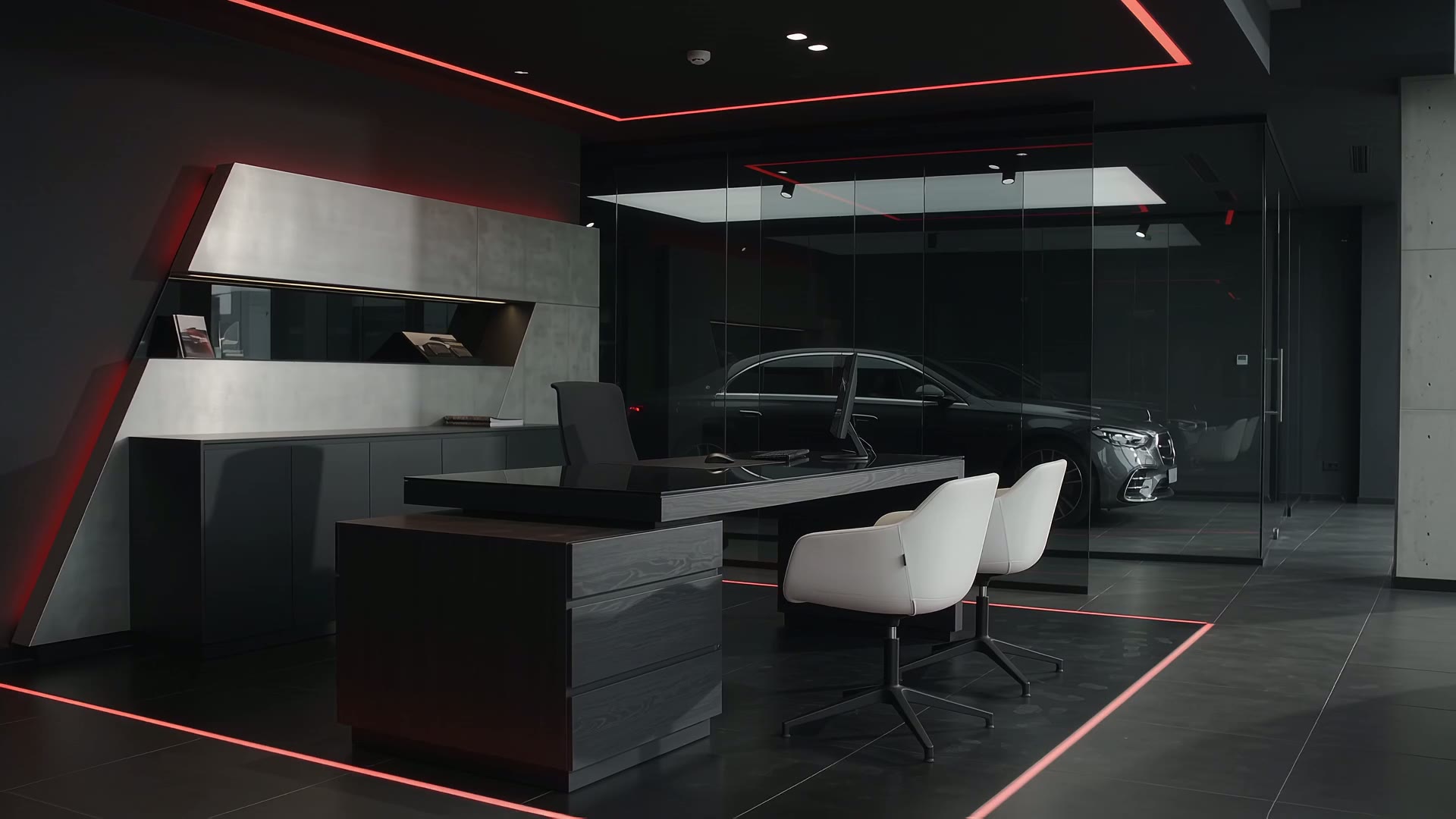 Cartagena German Cars office with a German car visible through the glass